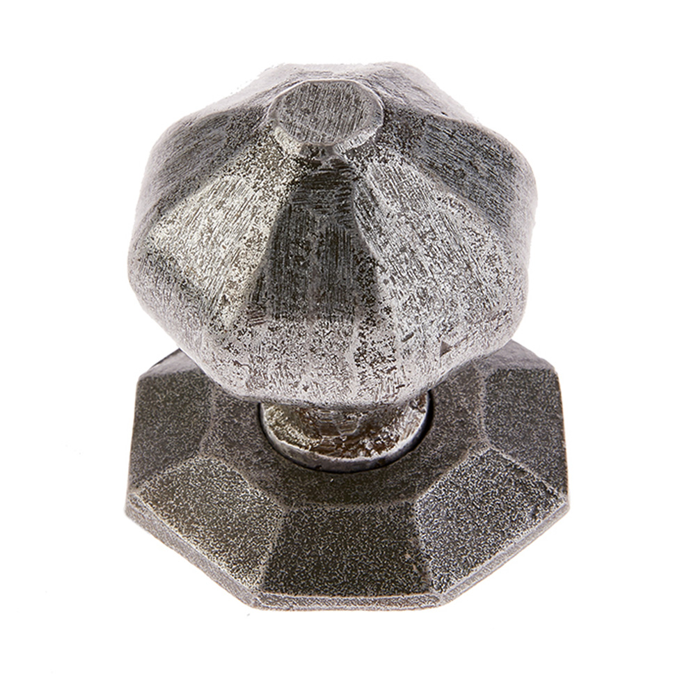 Devoran Centre Door Knob - 95mm - Pewter